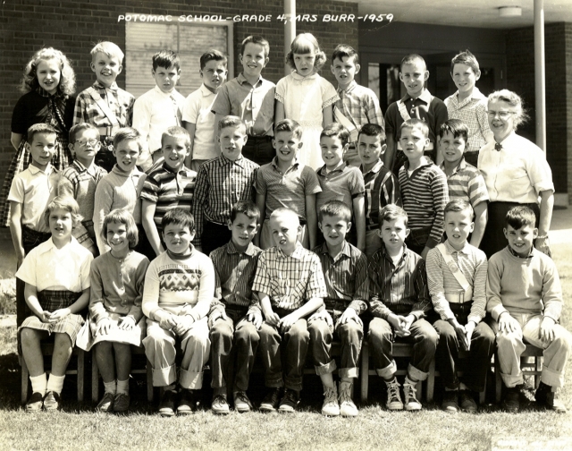 Potomac Elementary School - 4th Grade Mrs. Burr - 1959