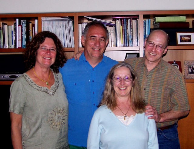 Leslie (Cohn) Wilson, Kennedy Brooks, Patty Marks and Mike Blume - a wonderful time reconnecting from the left coast at Mikes house June 1st.  Weve only aged a little!  